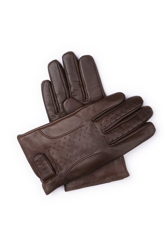 Pánské kožené rukavice BANDI, model ALMONTE Maron