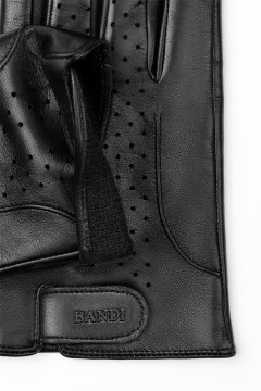Pánské kožené rukavice BANDI, model ALMONTE Nero
