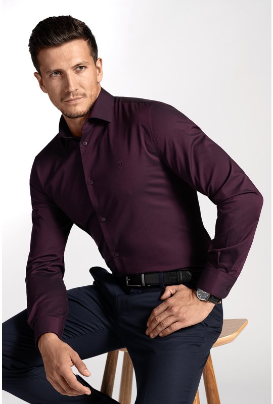 Pánská košile BANDI, model SLIM PATRONI Marsala