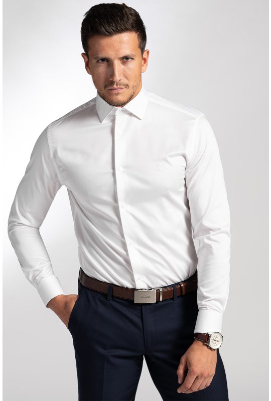 Pánská košile BANDI, model SLIM DIVERO Bianco