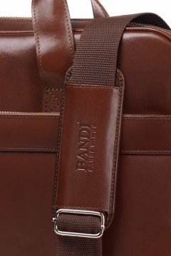 Pánská kožená taška na notebook BANDI, Atessio Siena
