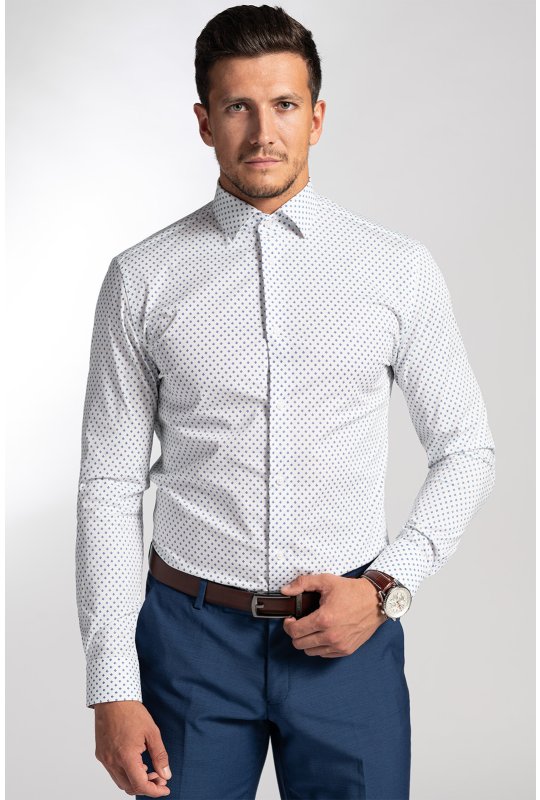Pánská košile BANDI, model REGULAR FRAGIONE Bianco