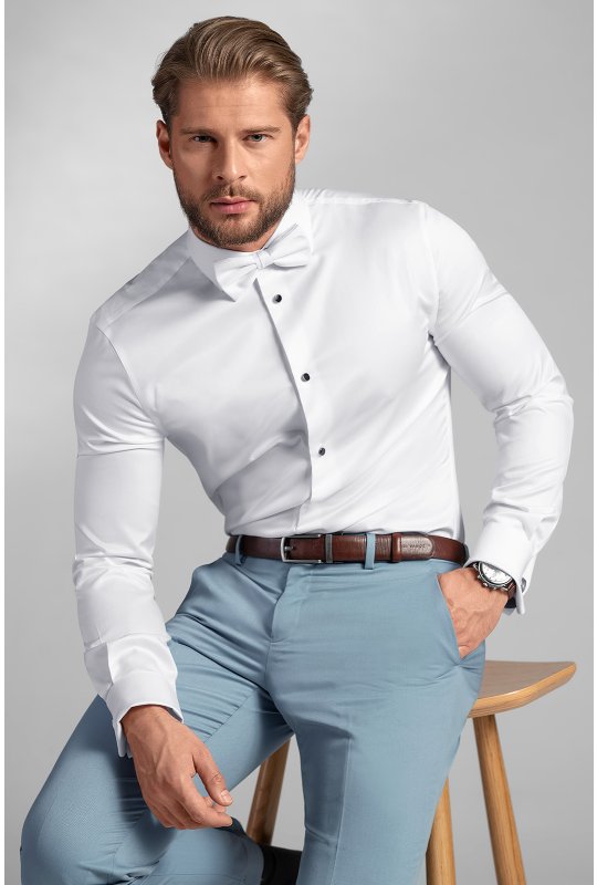Pánská košile BANDI, model SLIM ESTADUX Bianco