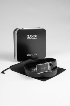 Pánský opasek BANDI Nero, exkluzivní dárkový box