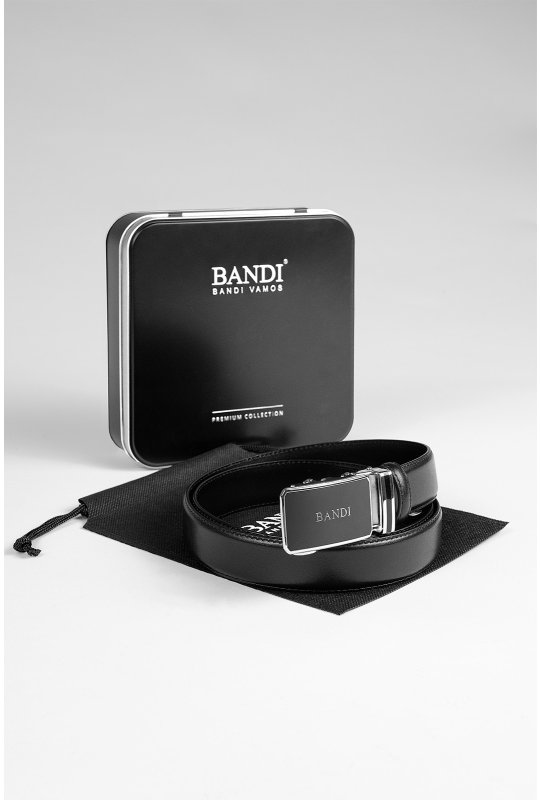 Pánský opasek BANDI Nero, exkluzivní dárkový box
