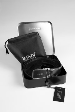 Pánský opasek BANDI Nero, exkluzivní dárkový box