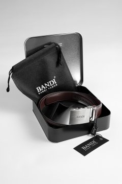 Pánský opasek BANDI Maron, exkluzivní dárkový box