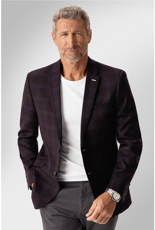 Pánské sako BANDI, model SLIM FERONNITO Marsala