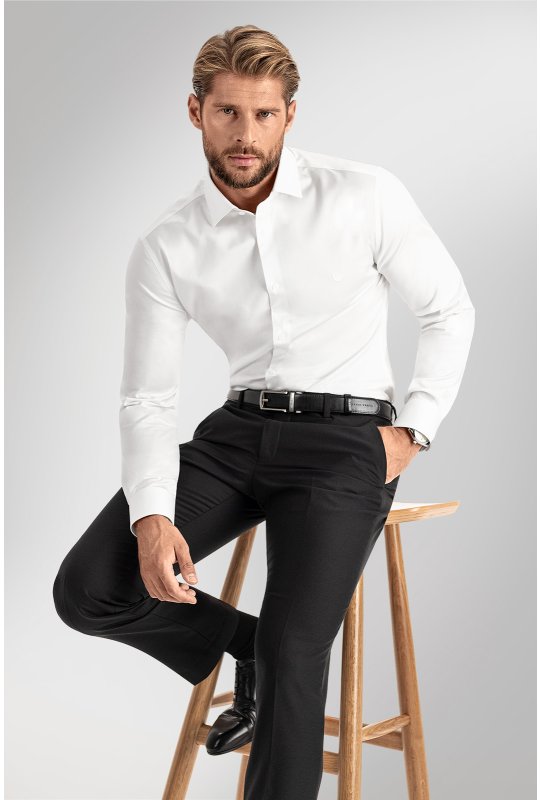 Pánská košile BANDI, model SLIM FASCUTO Bianco