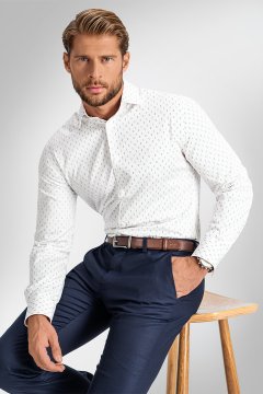 Pánská košile BANDI, model SLIM ERICCO Bianco