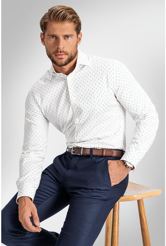 Pánská košile BANDI, model SLIM ERICCO Bianco