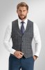 Pánská vesta BANDI,  model SLIM RESTORIO Basalto