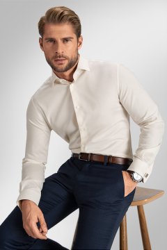 Pánská košile BANDI, model SLIM PADREO Cremo