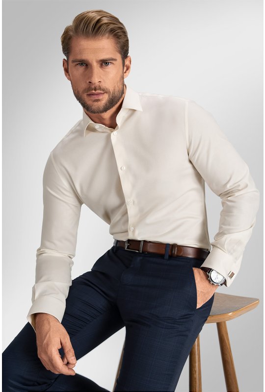 Pánská košile BANDI, model SLIM PADREO Cremo