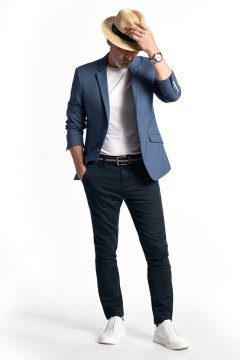 Pánské kalhoty BANDI, model STRAIGHT FIT PETRANO Petrol