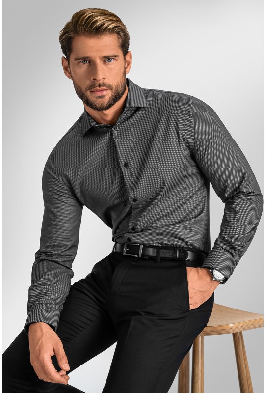 Pánská košile BANDI, model REGULAR LAPORTO Basalto