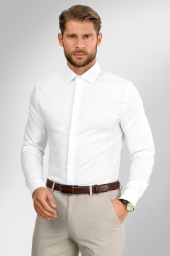 Pánská košile BANDI, model SLIM NATHANO Bianco