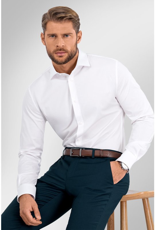 Pánská košile BANDI, model SLIM EDMONTE Bianco