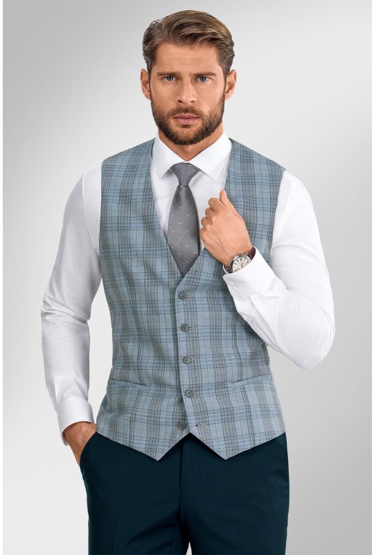 Pánská vesta BANDI, model SLIM LORIME Grigio