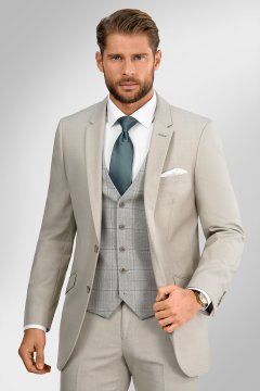Pánská vesta BANDI, model TAILORED INCERATI Sabbia