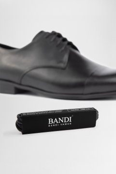 Kulaté voskované tkaničky do bot BANDI LANCI, Nero