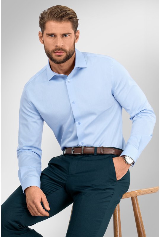 Pánská košile BANDI, model SLIM RISTONCI Azzur