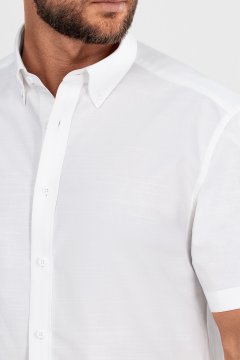 Pánská košile s krátkým rukávem BANDI, model REGULAR MIRONDO Bianco