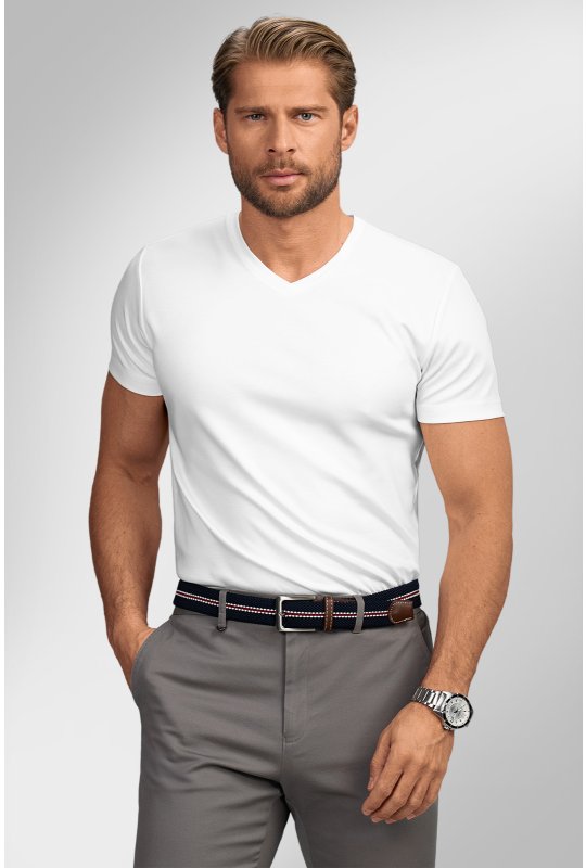 Pánské triko BANDI, model NELLO Bianco