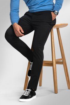 Pánské kalhoty BANDI, model STRAIGHT FIT LANVINO Nero