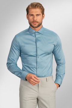 Pánská košile BANDI, model SLIM ERMINO Ciano