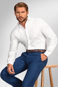 Pánská košile BANDI, model SLIM GIUSTO Bianco