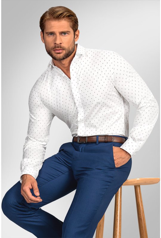 Pánská košile BANDI, model SLIM GIUSTO Bianco