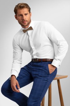 Pánská košile BANDI, model SLIM EMEDUX Bianco