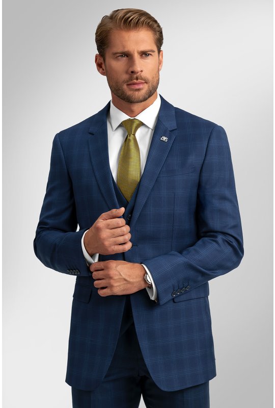 Pánský oblek BANDI RAMONE Indaco, střih SLIM FIT