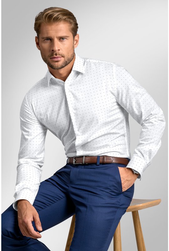 Pánská košile BANDI, model REGULAR CORDUSIO Bianco