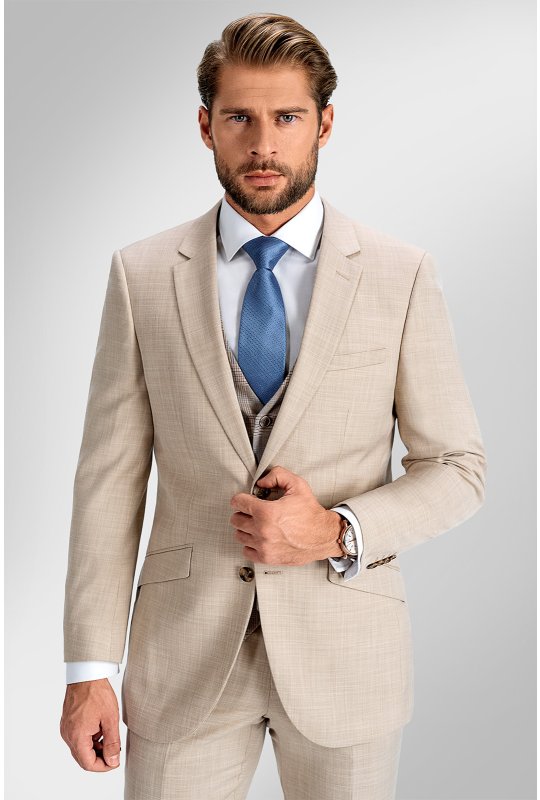 Pánský oblek BANDI TUSCINI Sabbia, střih TAILORED FIT