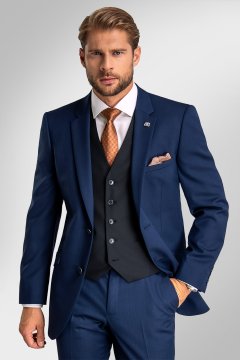 Pánská vesta BANDI, model SLIM FIT VICONTE Marin