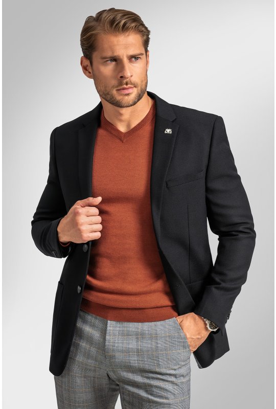 Pánské sako BANDI, model SLIM SIMENTO Nero