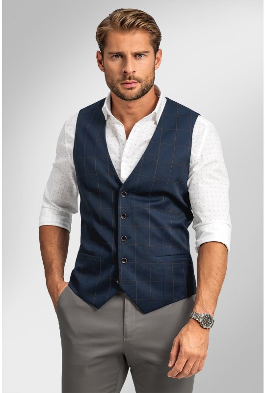 Pánská vesta BANDI, model TAILORED OSTICO Marin