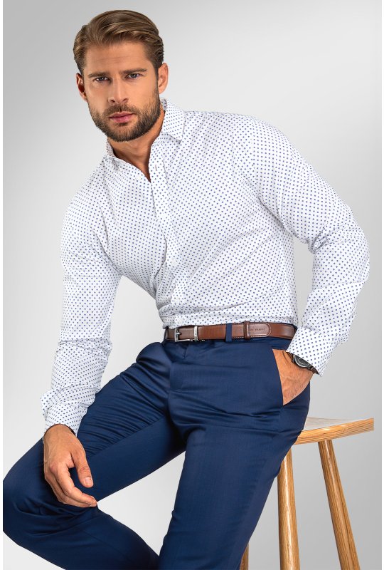Pánská košile BANDI, model SLIM CELARO Bianco
