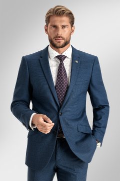 Pánský oblek INNOCENZO Blu, střih SLIM FIT
