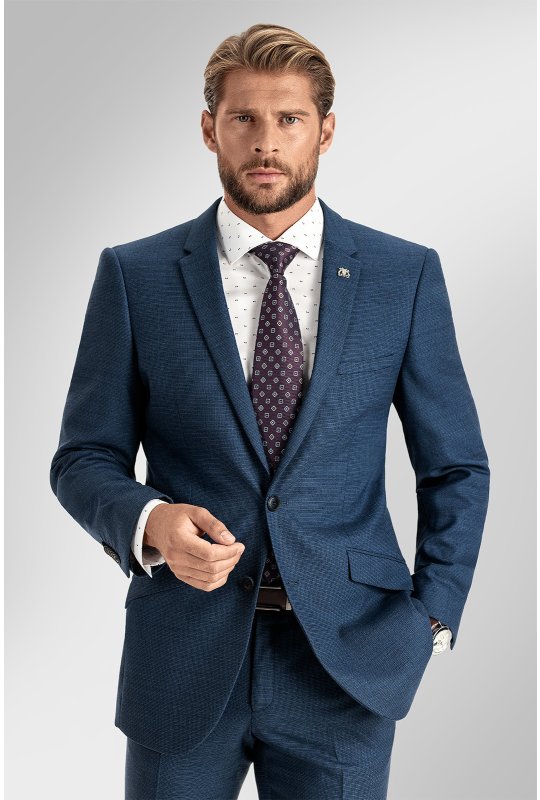Pánský oblek INNOCENZO Blu, střih SLIM FIT