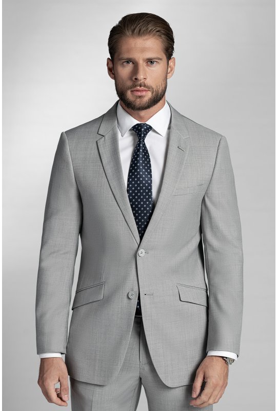 Pánský oblek BANDI LORIANO Grigio, střih TAILORED FIT