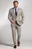 Pánský oblek PONTARELLI Sabbia, střih TAILORED FIT