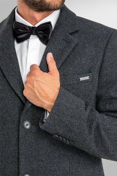 Pánský kabát BANDI, model SLIM MAZZARELI Grafit