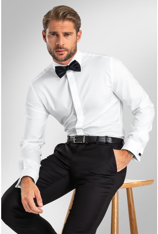 Pánská košile BANDI, model SLIM NATHIDUX Bianco