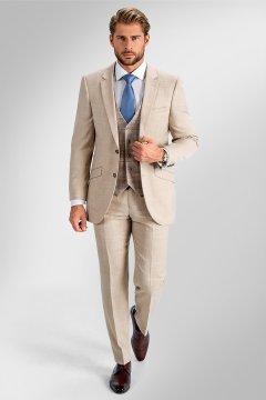 Pánský oblek BANDI TUSCINI Sabbia, střih TAILORED FIT
