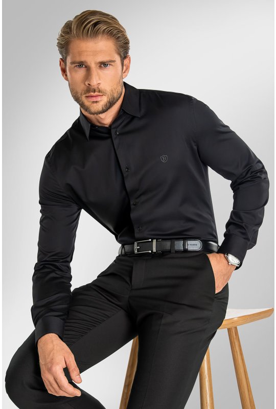 Pánská košile BANDI, model SLIM SIGNIERO Nero