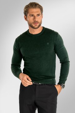 Pánský svetr AUGUSTIO Emerald v dárkovém boxu