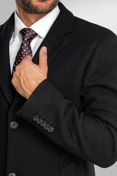 Pánský kabát BANDI, model TAILORED MARCOLO Nero